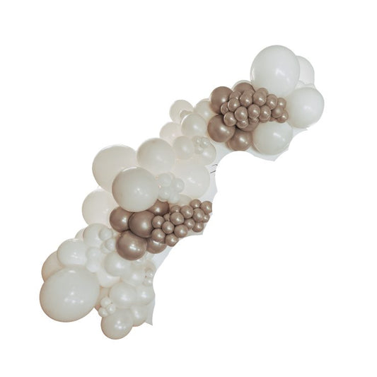 White/Aura Ivory/Snow white Balloon Garland - BG2
