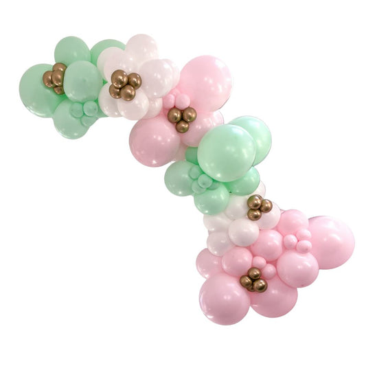 Pastel Green/ Pastel Pink/White/Gold Garland - BG2