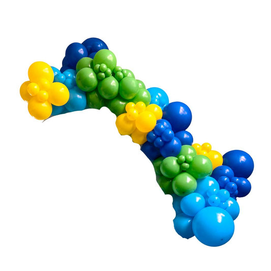 Blue/Dark Blue/Green/Yellow Garland - BG2