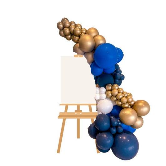 Navy/Royal blue and GOLD - Standard Balloon Garland - BG2 (Copy)