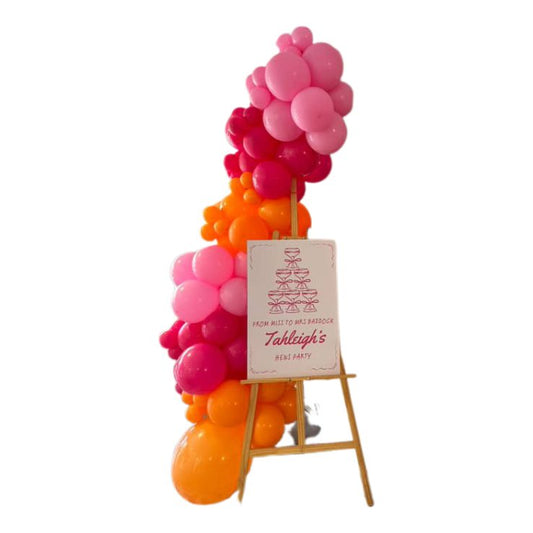 Hot pink/queen pink/Orange  - Standard Balloon Garland - BG2