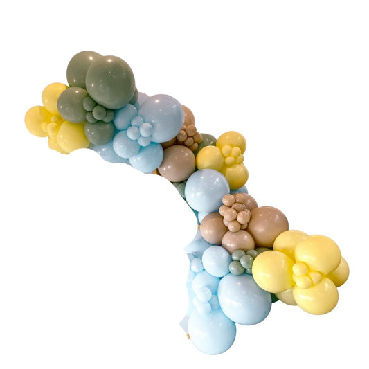 Yellow/Mint/Monet/Hazelnut Balloon Garland - BG2