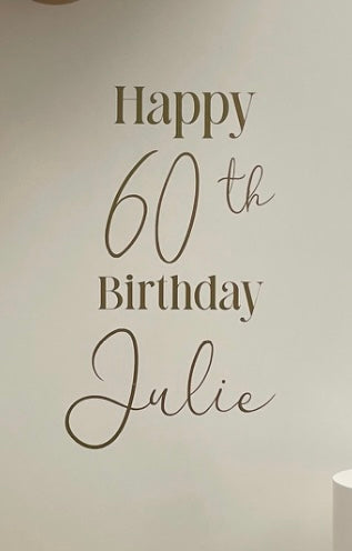 “Happy th birthday name” decal bday