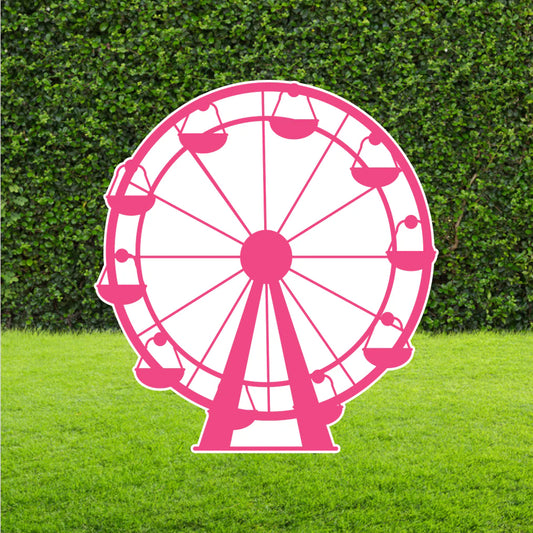 130cm Pink Ferris Wheel Party Prop Cut Out