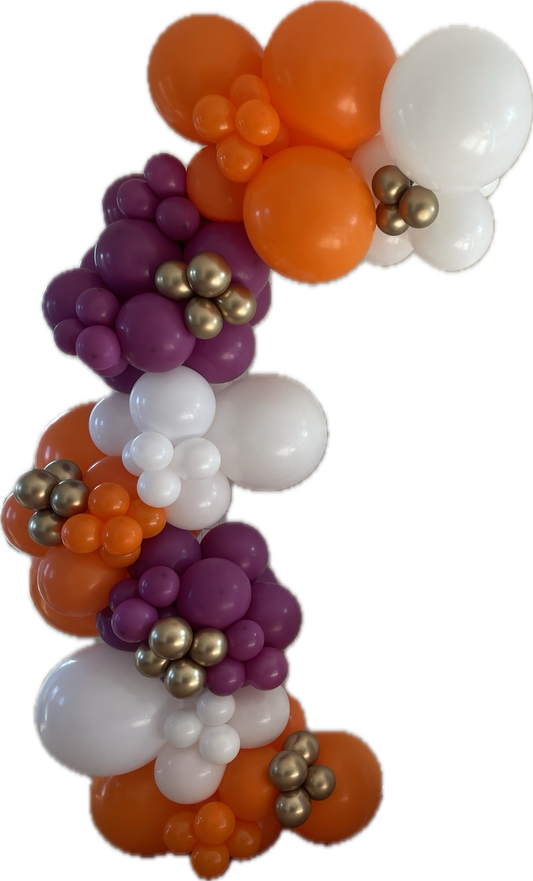 Ready To Hang - ORANGE ORCHID  - Balloon Garland