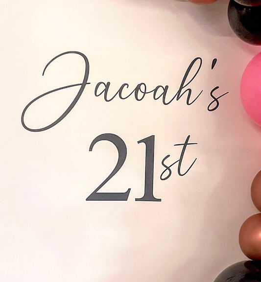 Name 21st Decal Vinyl