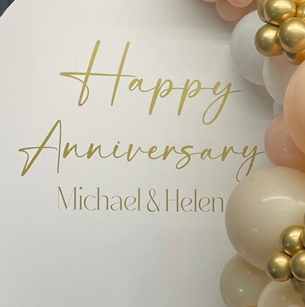 Happy Anniversary 1 Decal Vinyl