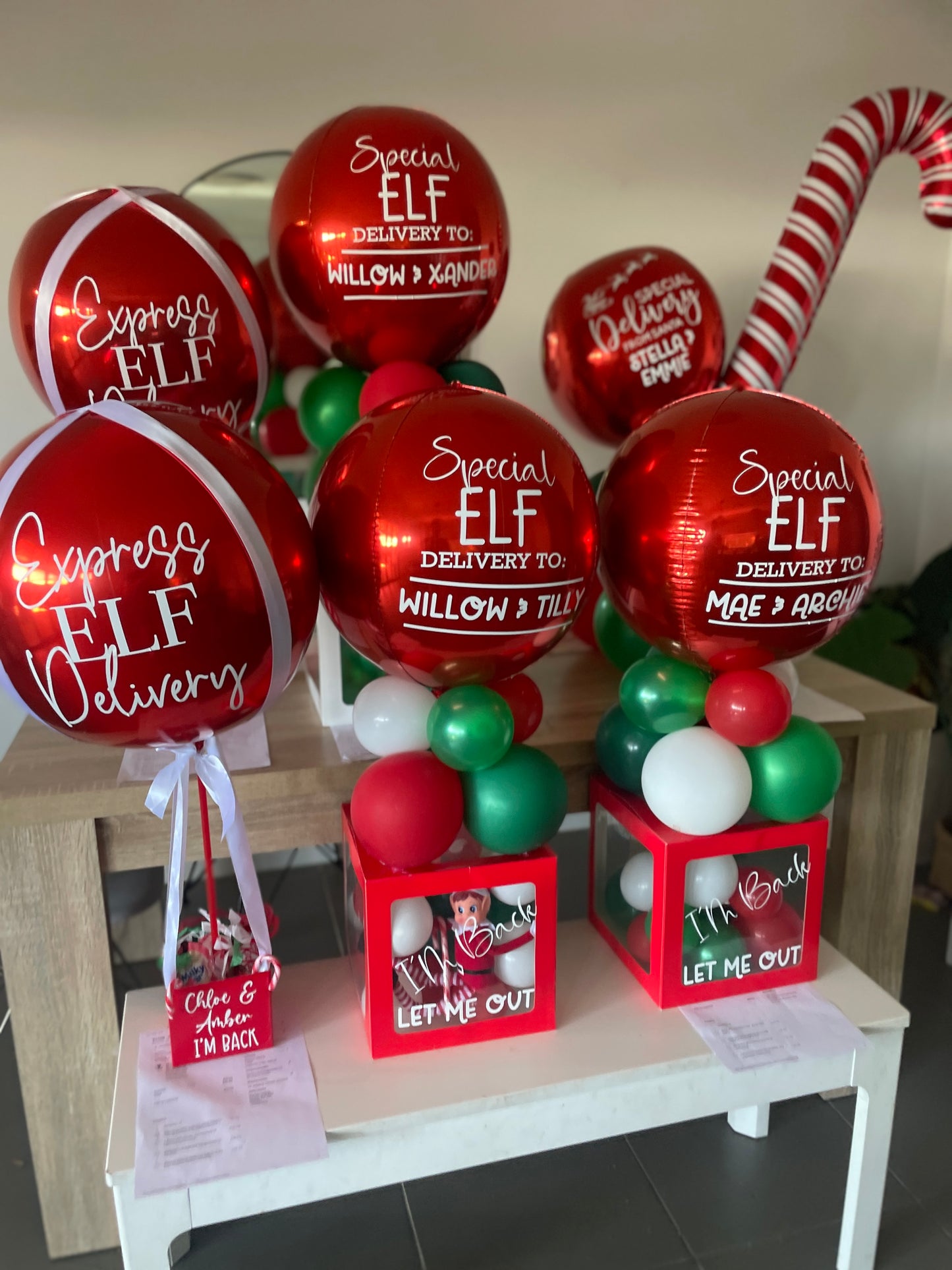 Elf on the Shelf - OPTION 2 - Candy Cane ELF