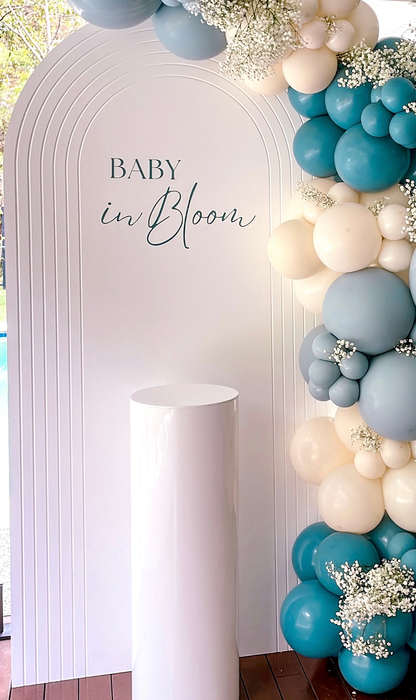 2m x 1m MDF RIPPLE ARCH backdrop ONLY
