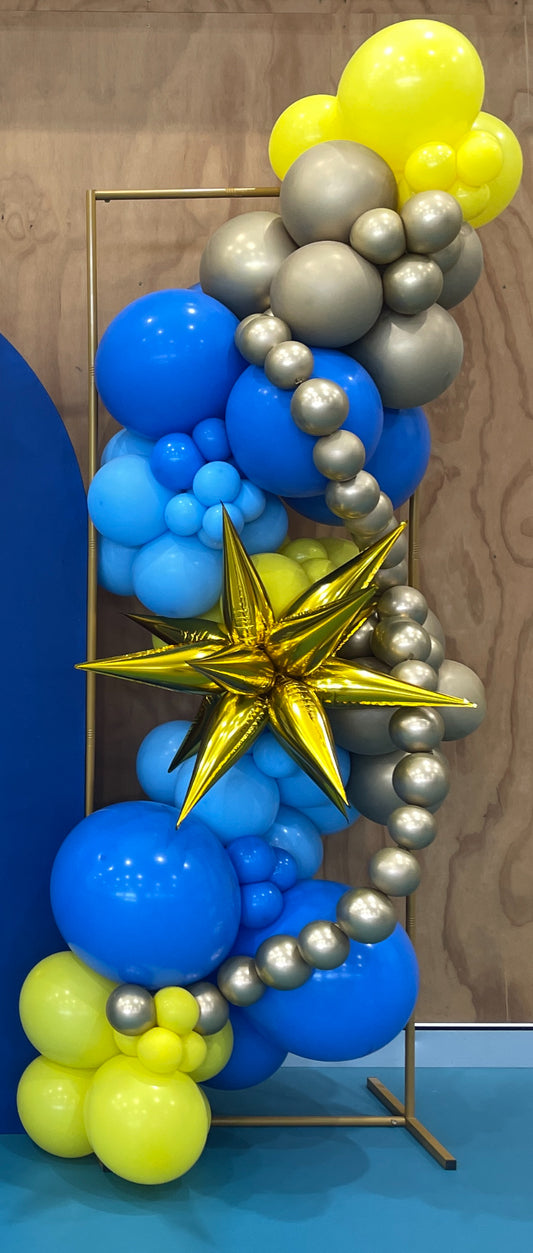 2m x 0.8m Gold Frame Backdrop ONLY