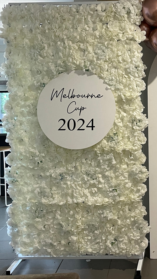 Ivory Flower WALL 2M x 1m Backdrop ONLY