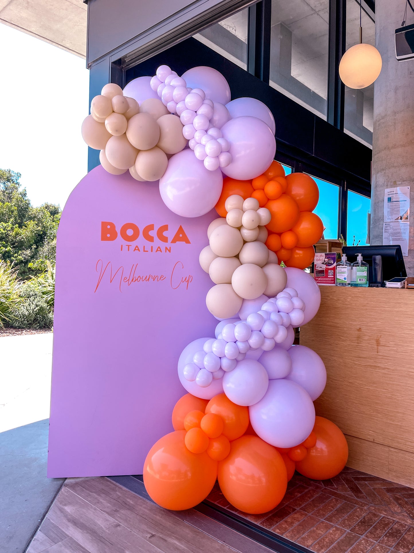 1.9m x 1.1m MDF ARCH backdrop ONLY