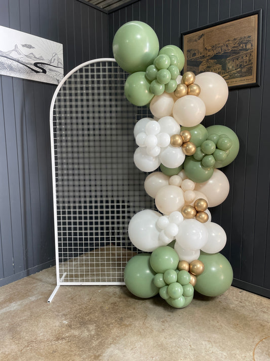 2m x 1.5m Mesh Arch hoop Backdrop ONLY