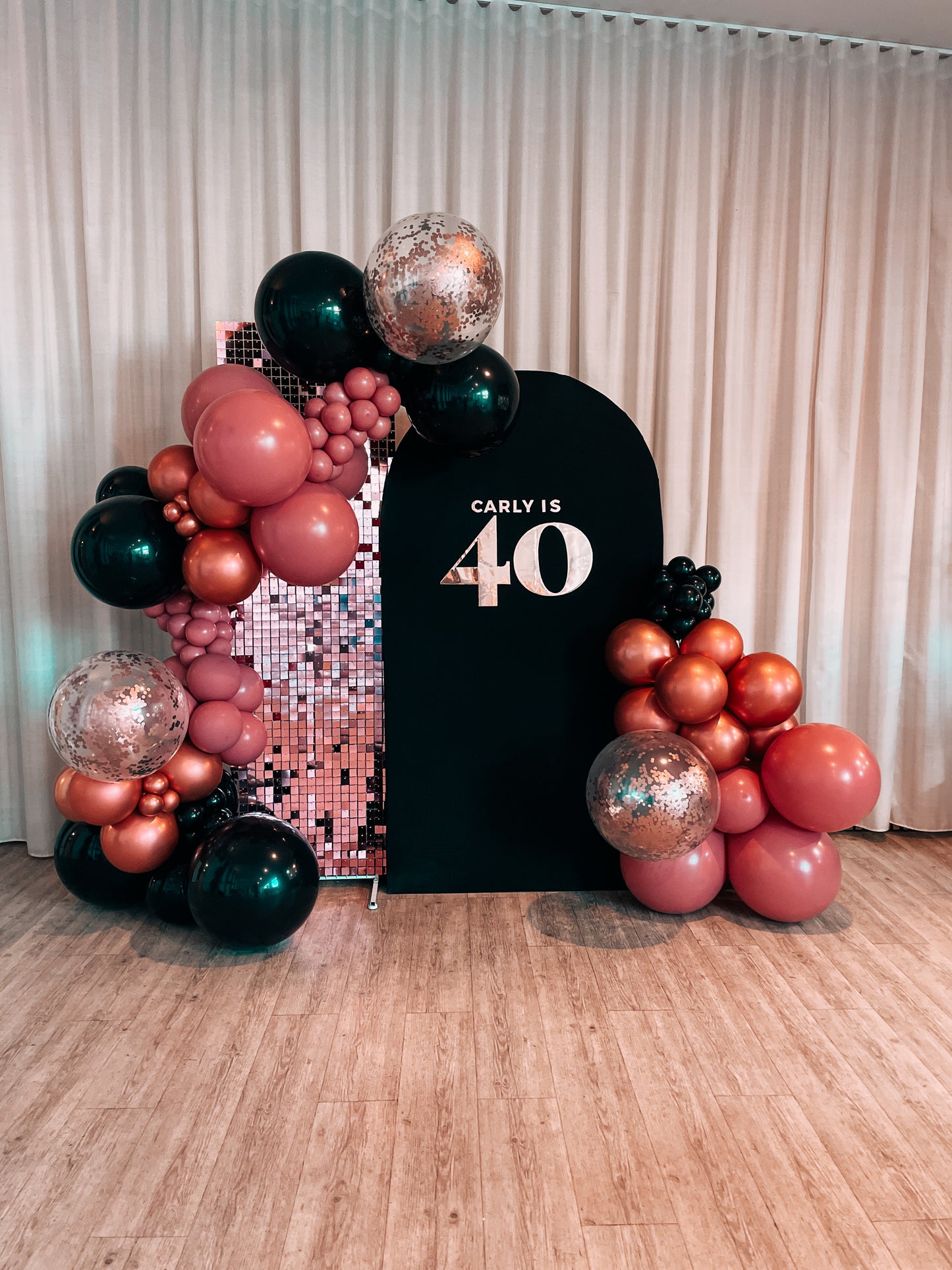 1.9m x 1.1m MDF ARCH backdrop ONLY