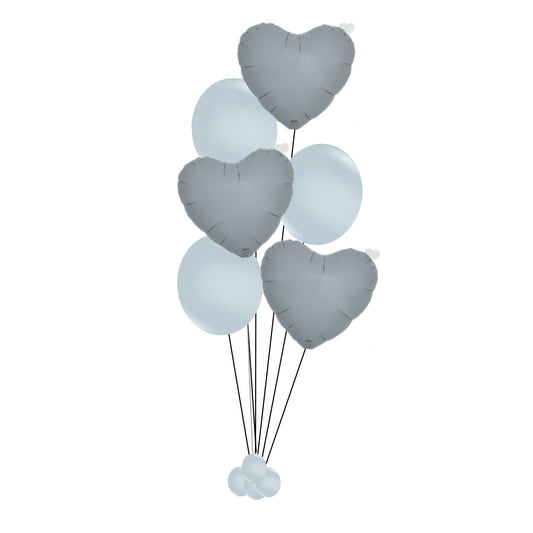 Hearts and Balloons Helium Balloon Bundle