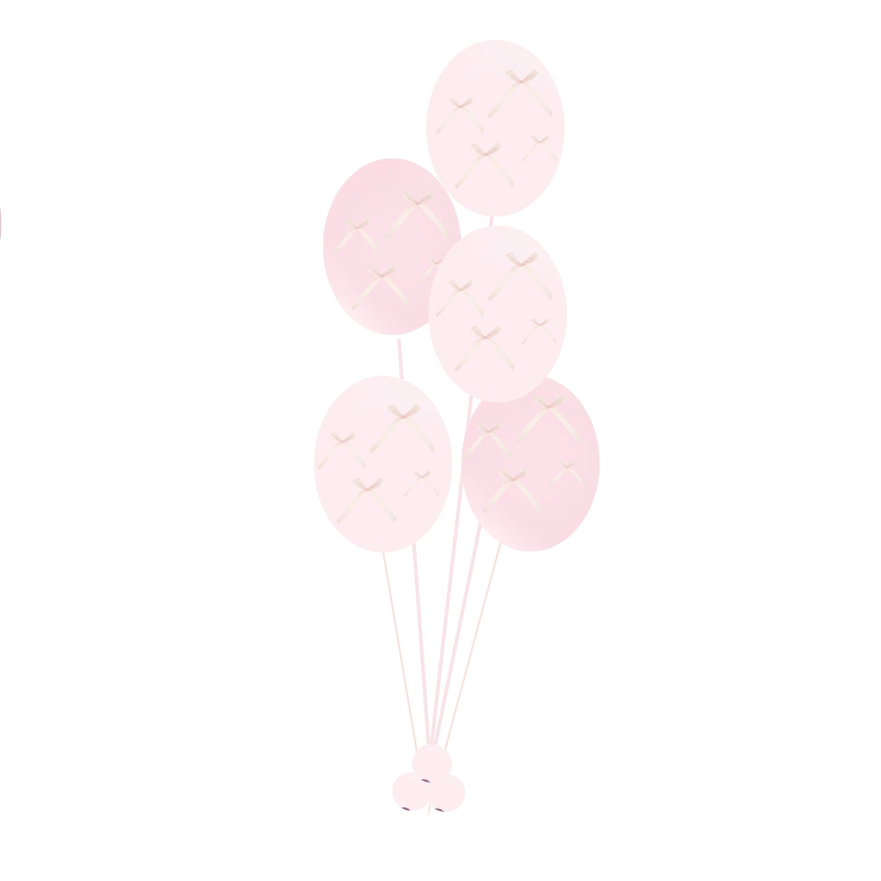 Bow Helium Balloon bundle Kids baby