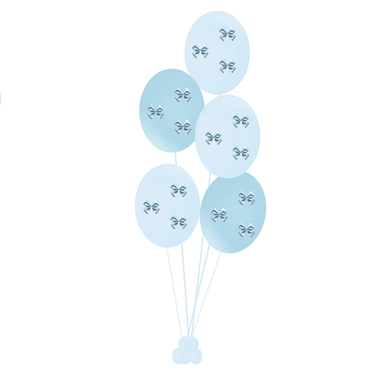 Bow Helium Balloon bundle Kids baby