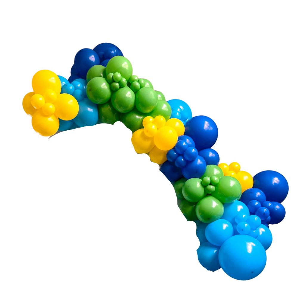 Blue/Dark Blue/Green/Yellow Garland - BG2
