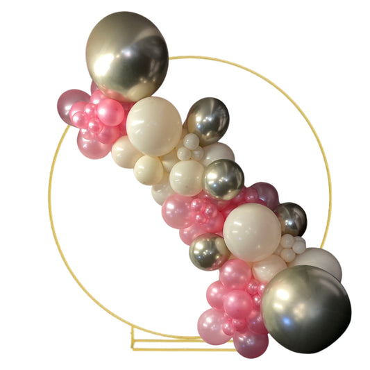 NEW Retro/shimmer pink/white gold  Garland - BG2