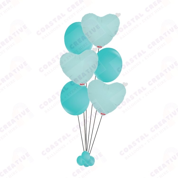 Hearts and Balloons Helium Balloon Bundle