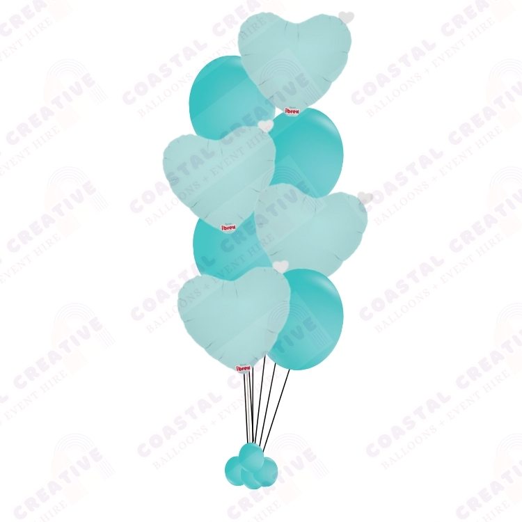 Hearts and Balloons Helium Balloon Bundle