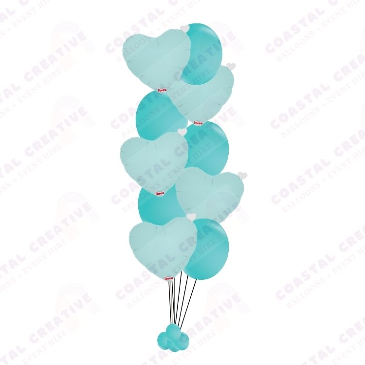 Hearts and Balloons Helium Balloon Bundle