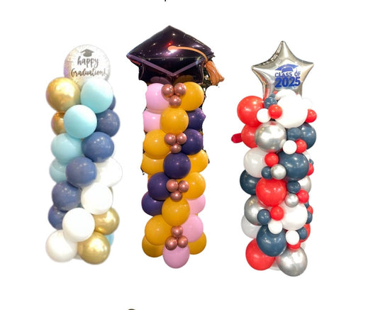 Graduation balloon packages from Coastal Creative Balloons with product images and pricing.