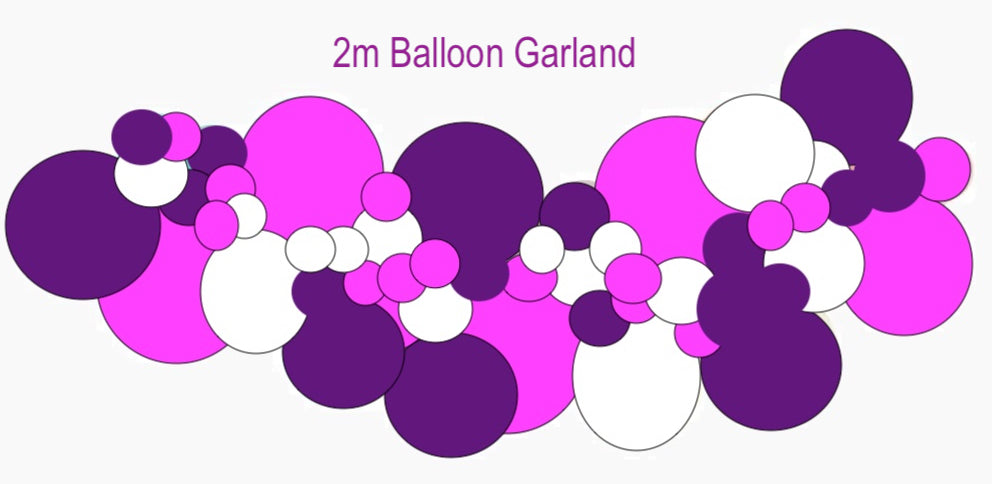 Custom Colours Balloon Garland - Pick Your Own Balloons - BG2