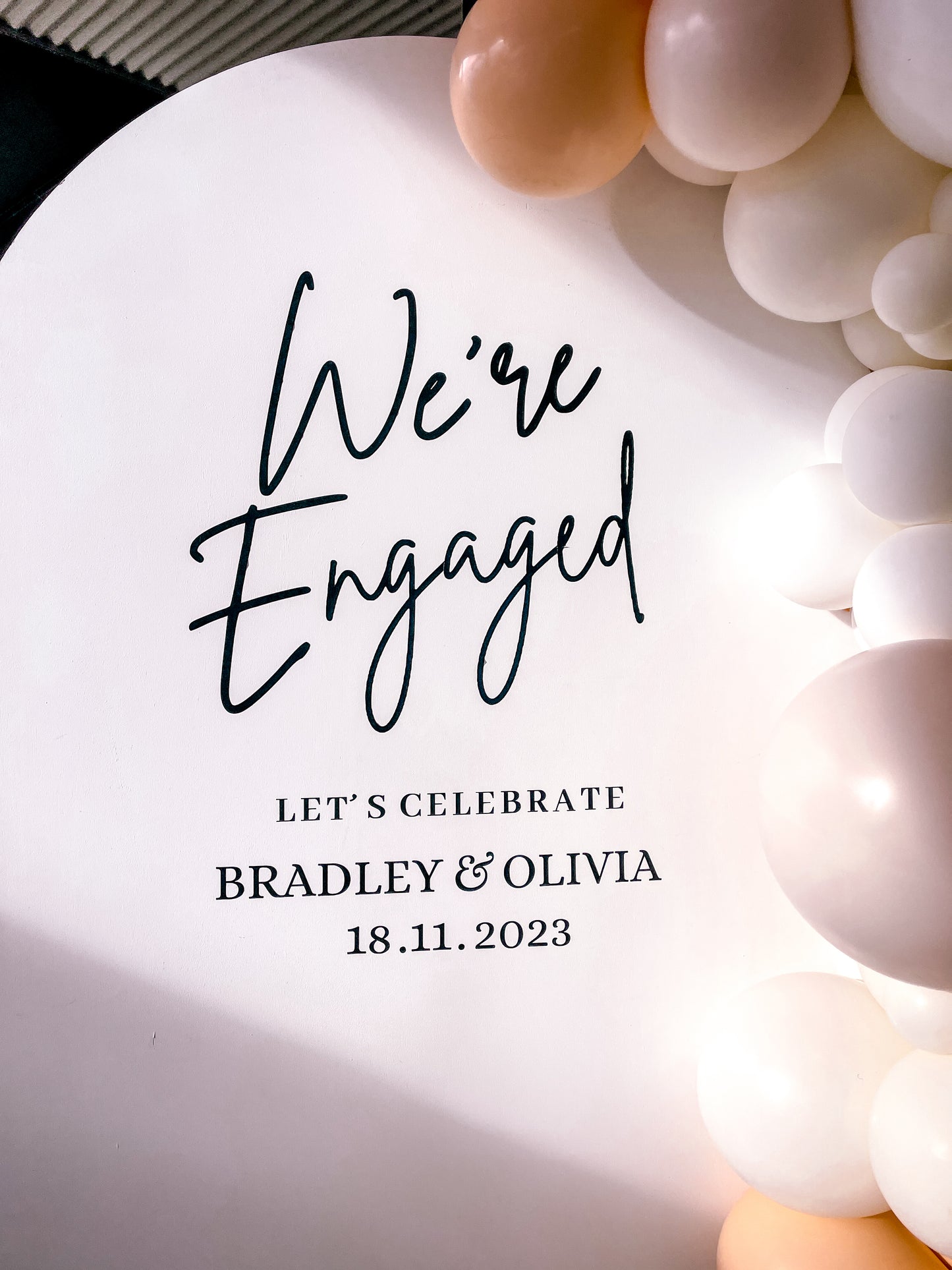 "We're Engaged"  Vinyl Decal