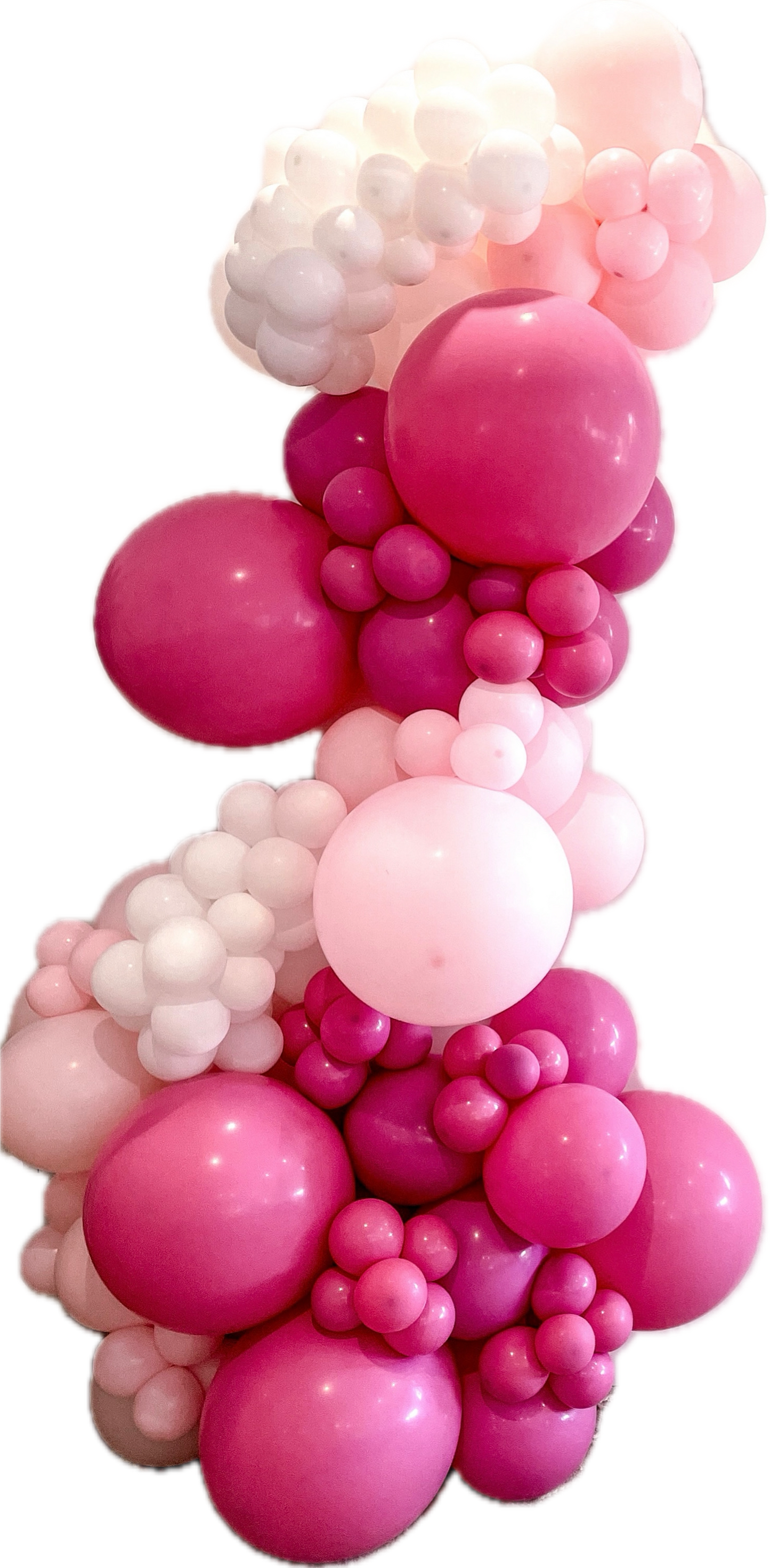 Ready To Hang - PIXIE/PINK/WHITE - Deluxe Balloon Garland