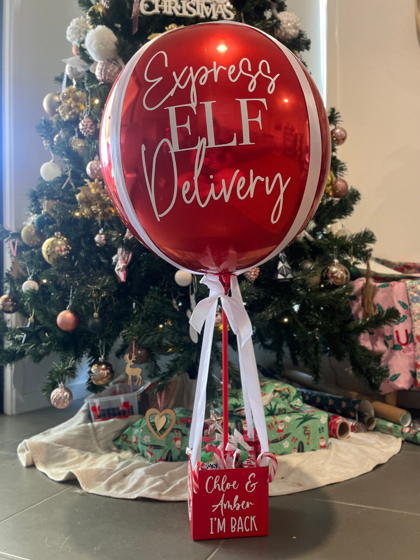 Elf on the Shelf  OPTION 3 - Custom Hot Air Balloon