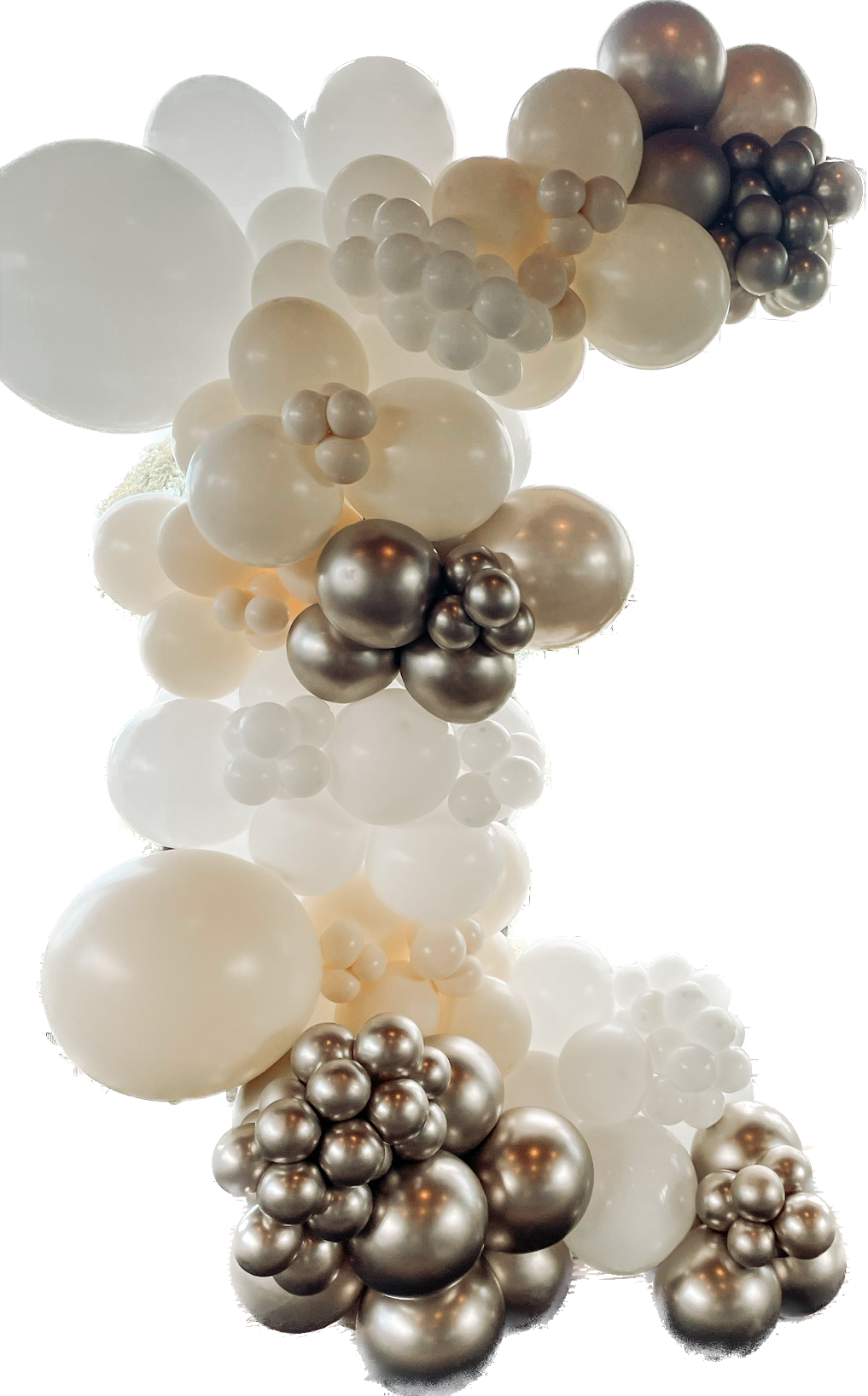 Ready To Hang - White/LUXE gold - Standard Balloon Garland