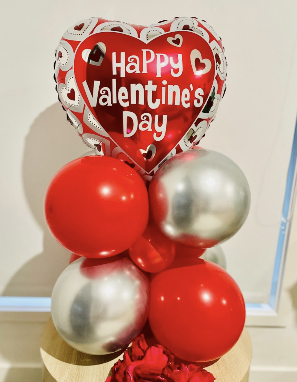 Valentines Day Heart Balloon Bouquet