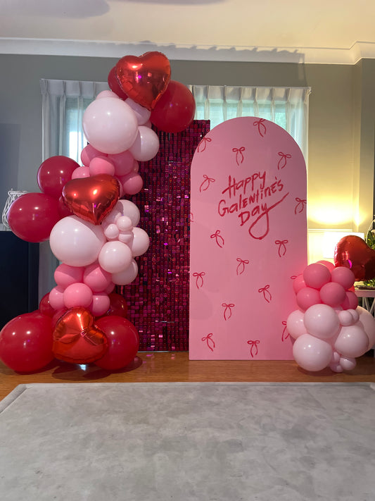 1.6mm x 1M Pink shimmer Wall Backdrop ONLY