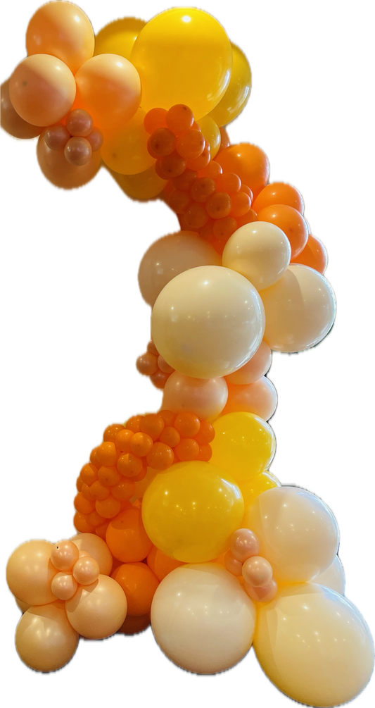 Ready To Hang - ORANGE HUES- Standard Balloon Garland