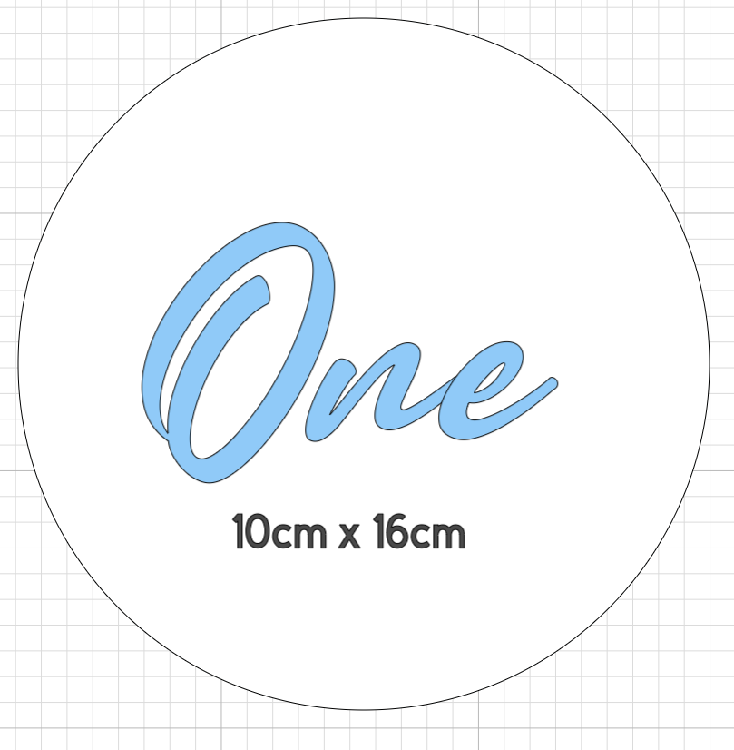 ONE Vinyl Decal