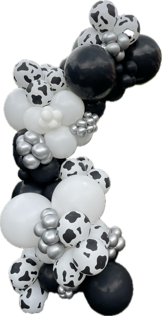 Ready To Hang - Disco Black and white cowgirl Deluxe Balloon Garland