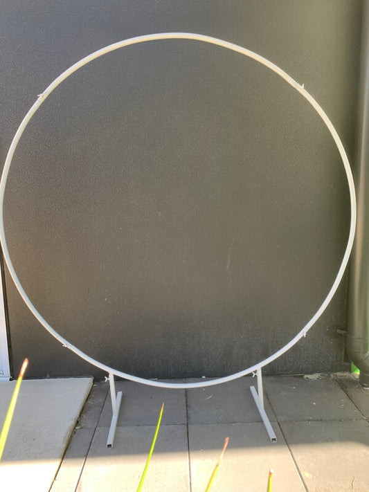 2m White Circle Hoop Hire