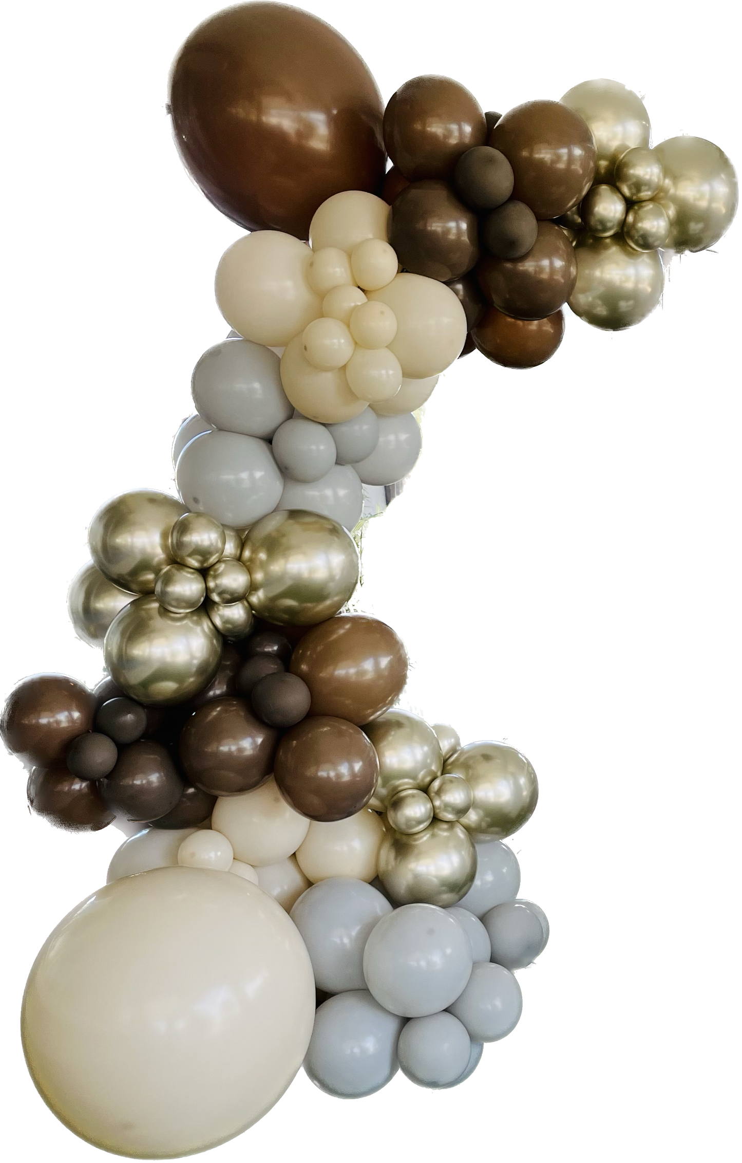 Ready To Hang - Browns and Golds - Standard Balloon Garland