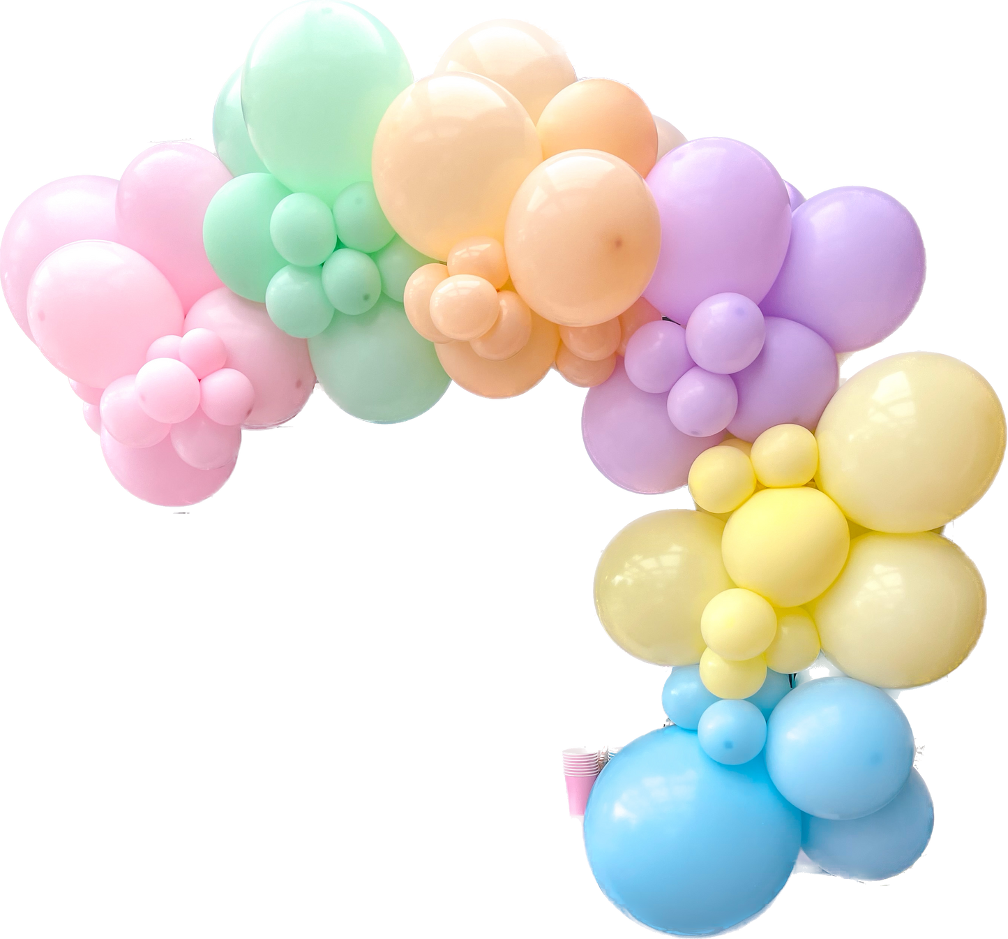 Ready To Hang - Pastel Rainbow - Standard Balloon Garland