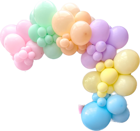 Ready To Hang - Pastel Rainbow - Standard Balloon Garland