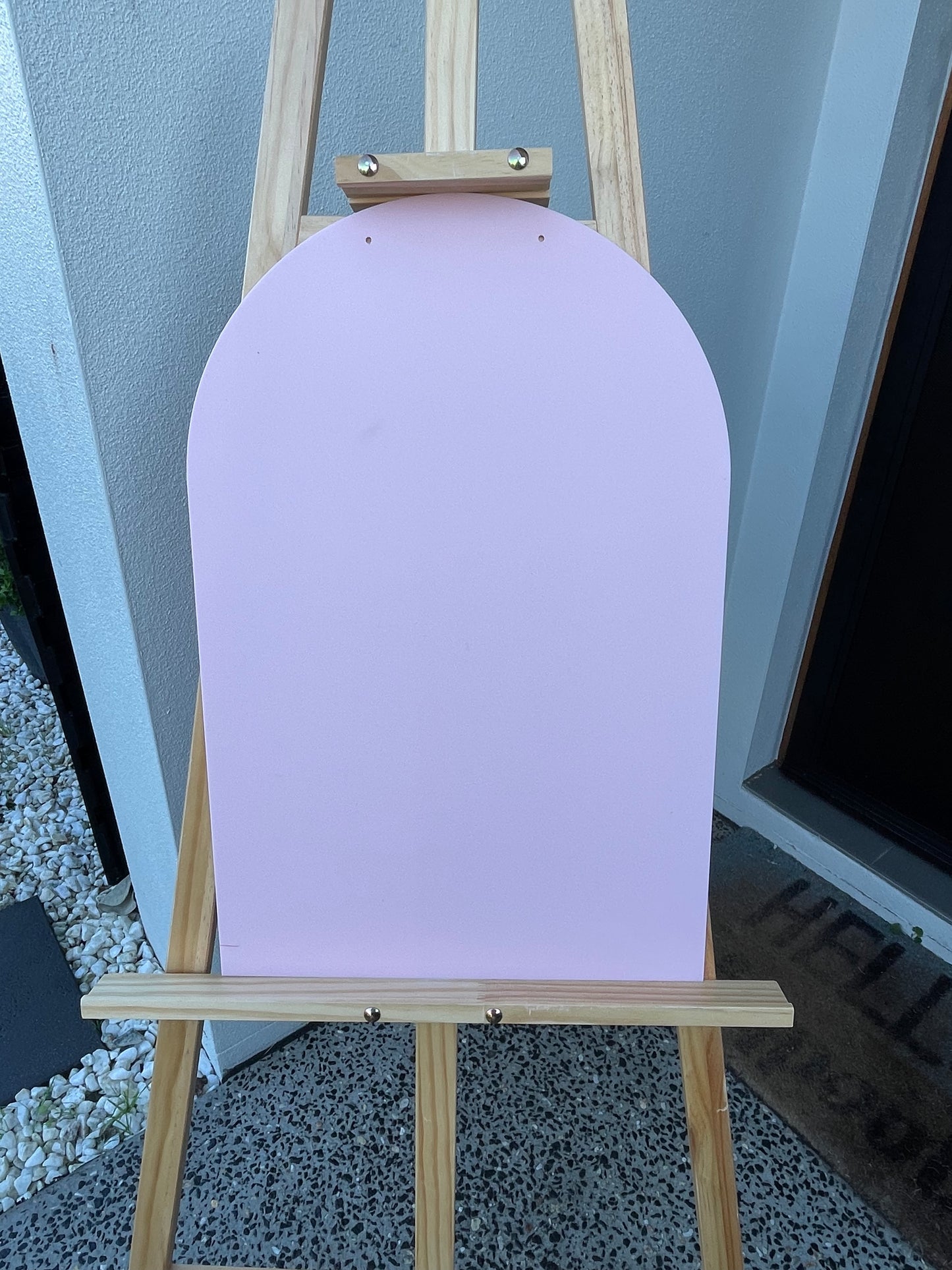 Arch Blush pink Acrylic Sign with Custom Writing