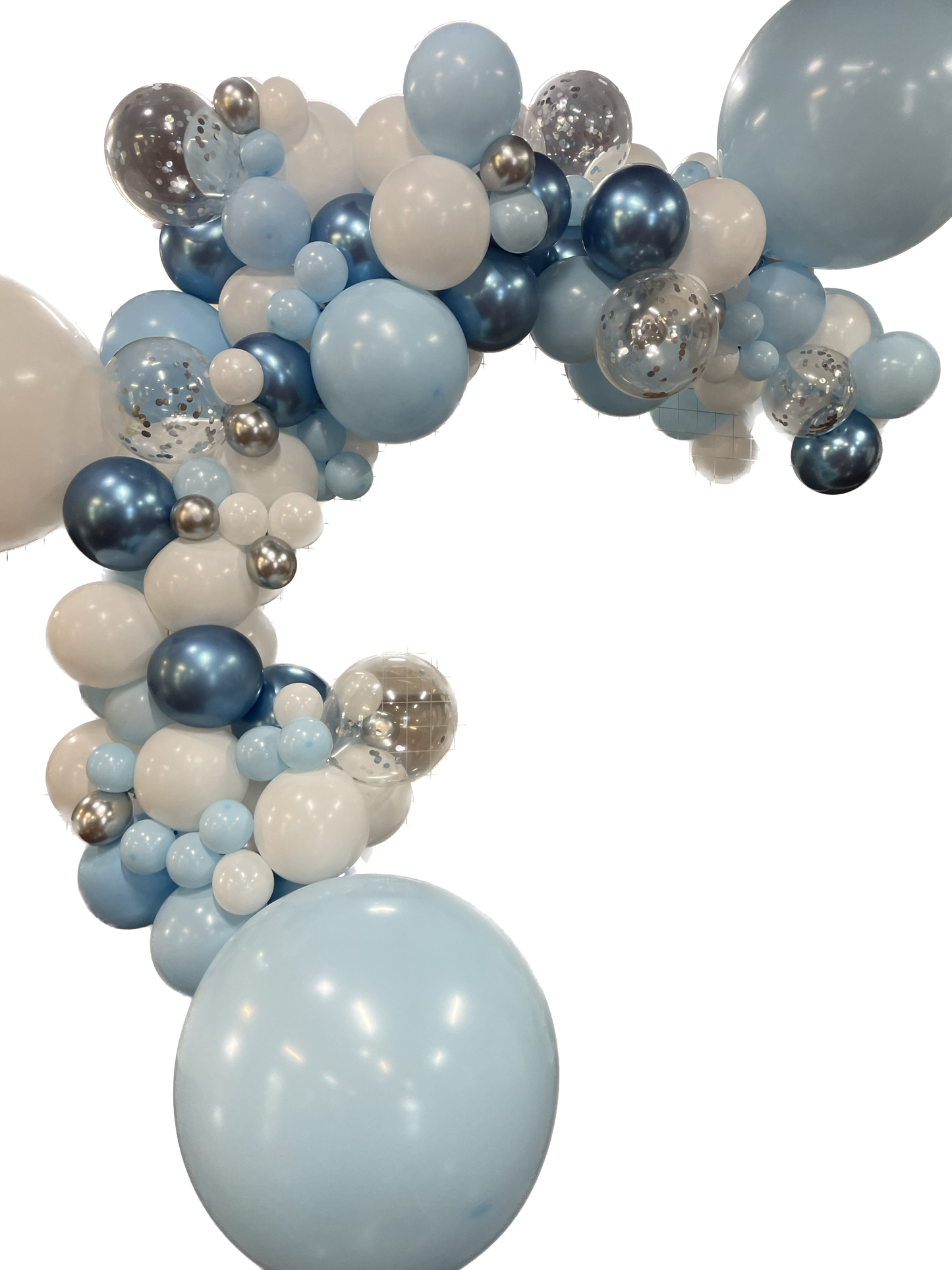 Ready To Hang - Pastel Blue/White/reflexblue - Standard Balloon Garland