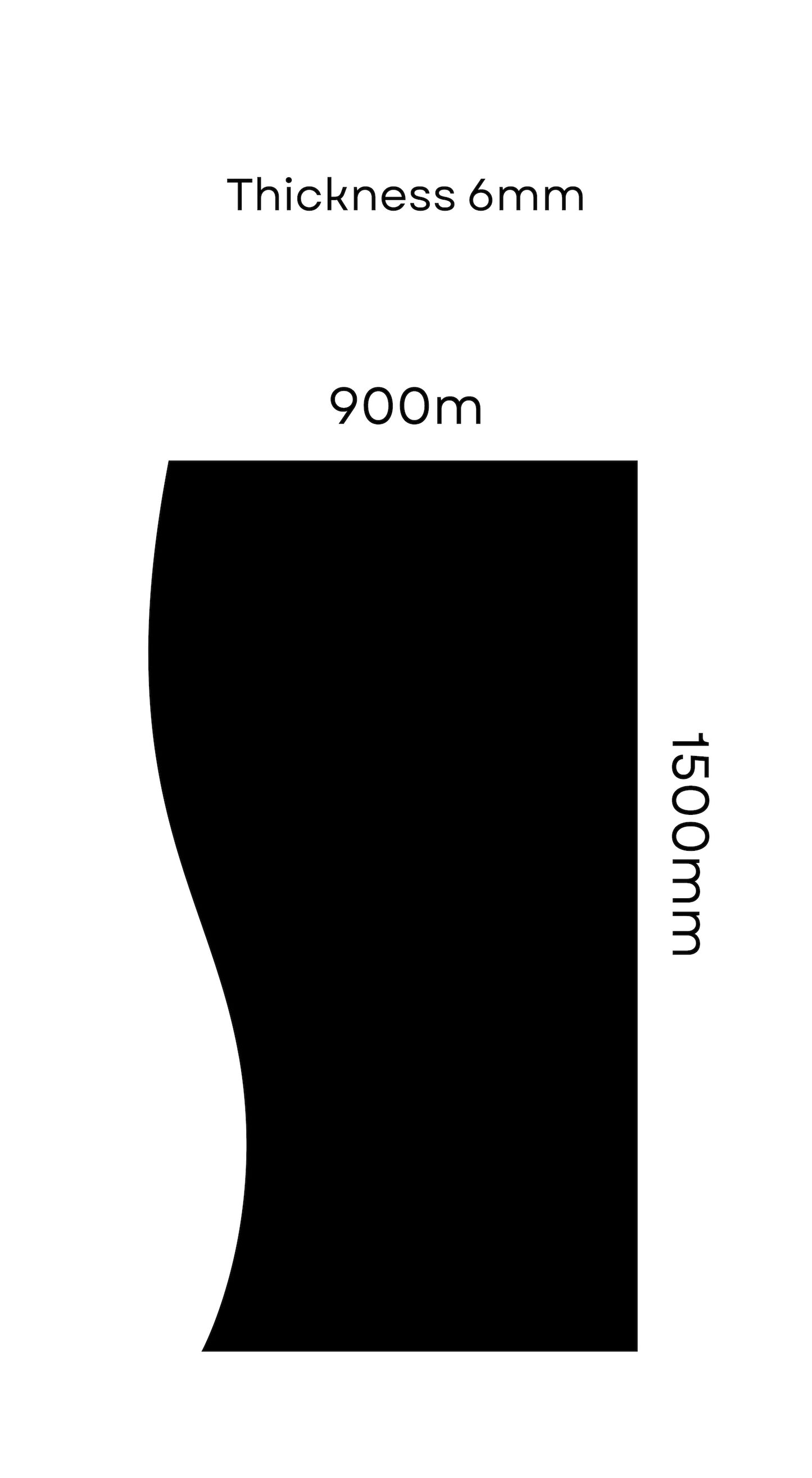 *NEW* 1.5m x 90CM Wavy Backdrop MDF WAVY backdrop ONLY